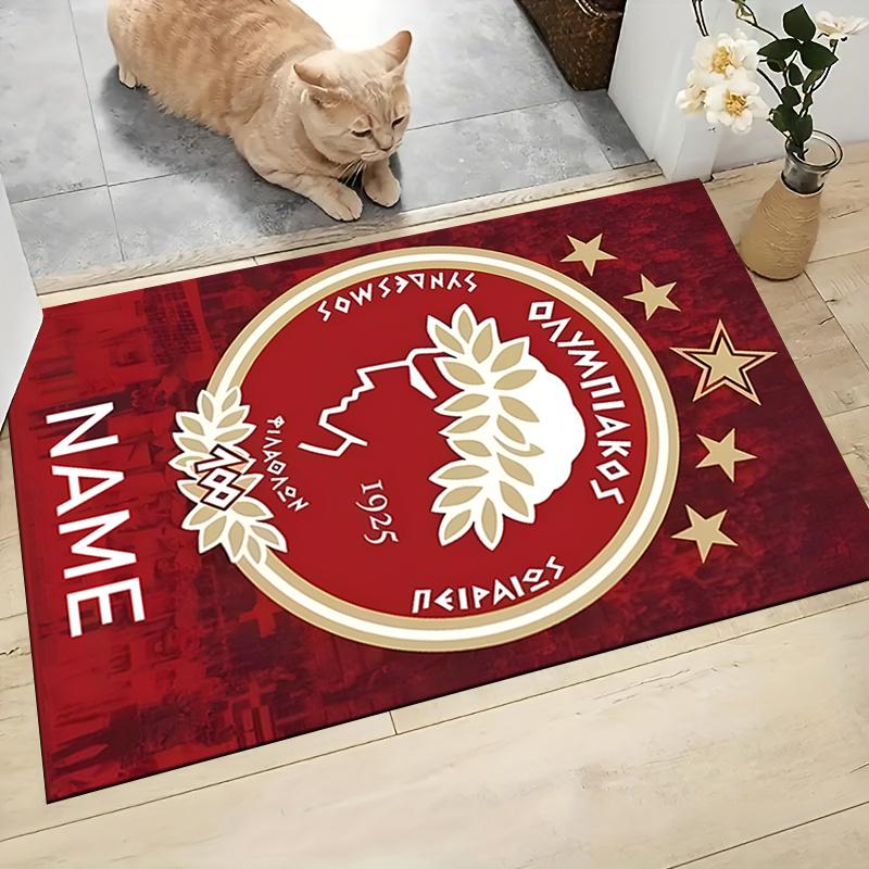Custom Name Bantams Football Club Crest Carpet Rug Customizable Soft Washable Anti-Slip Home Living Room Sofa Mats Personalized Rug. 0909219
