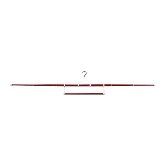 [SAKIKU-EN] Japanese Kimono Hanger, Set of 2, Regular Size or Long Size with Obi Hook, Telescopic Type, Luxury Japanese Clothes Hanger, Regular Size,