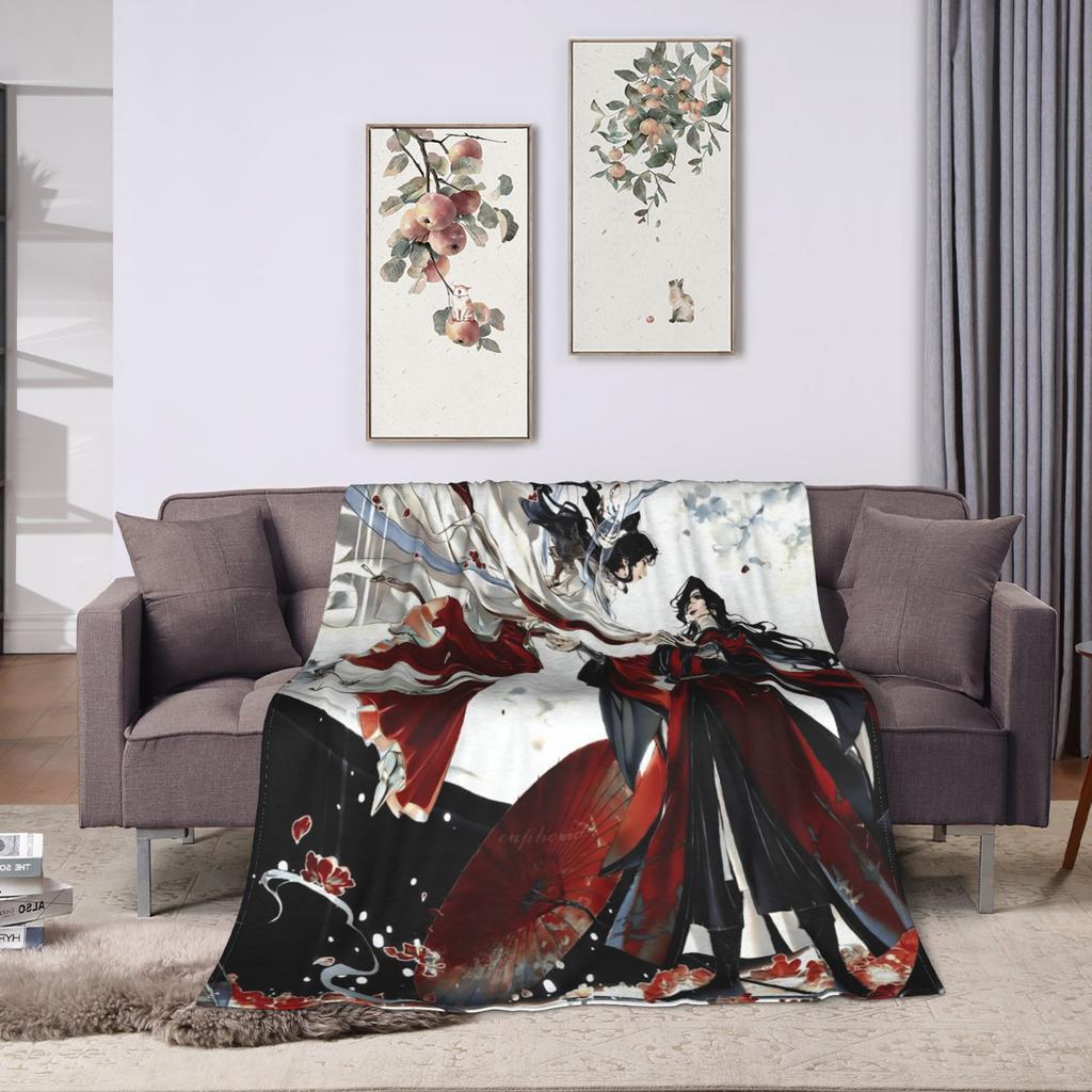 Heaven Official's Blessing Blanket Quality Super Warm  Throw Blanket Winter Travel Living Room Novelty Bedspread