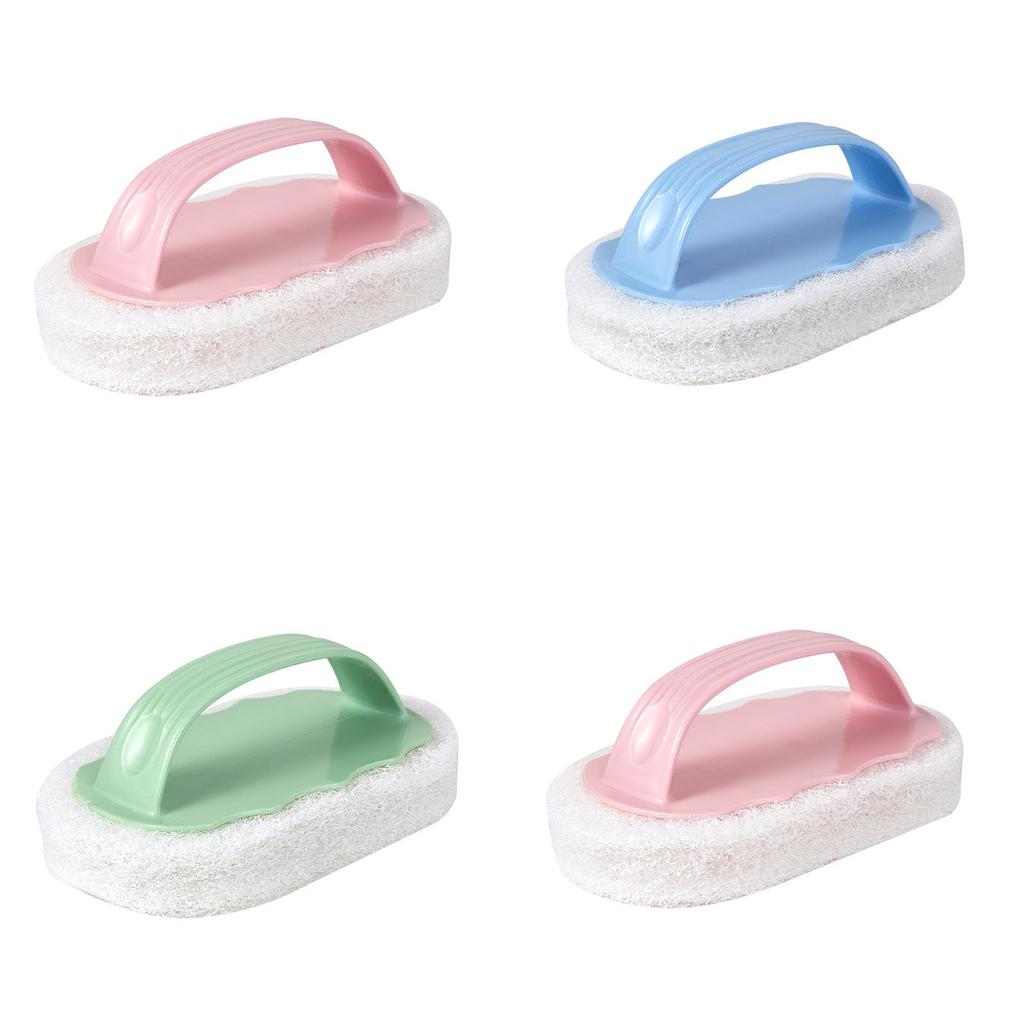 Durable Sponge Bathtub Scrubber With Ergonomic Handle For Deep Cleaning