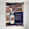 Vintage Occident Mill Oneer Flour Metal Sign Russelville Falls Milling Floor Rustic 20th Century Advertising Wall Decor for Bar