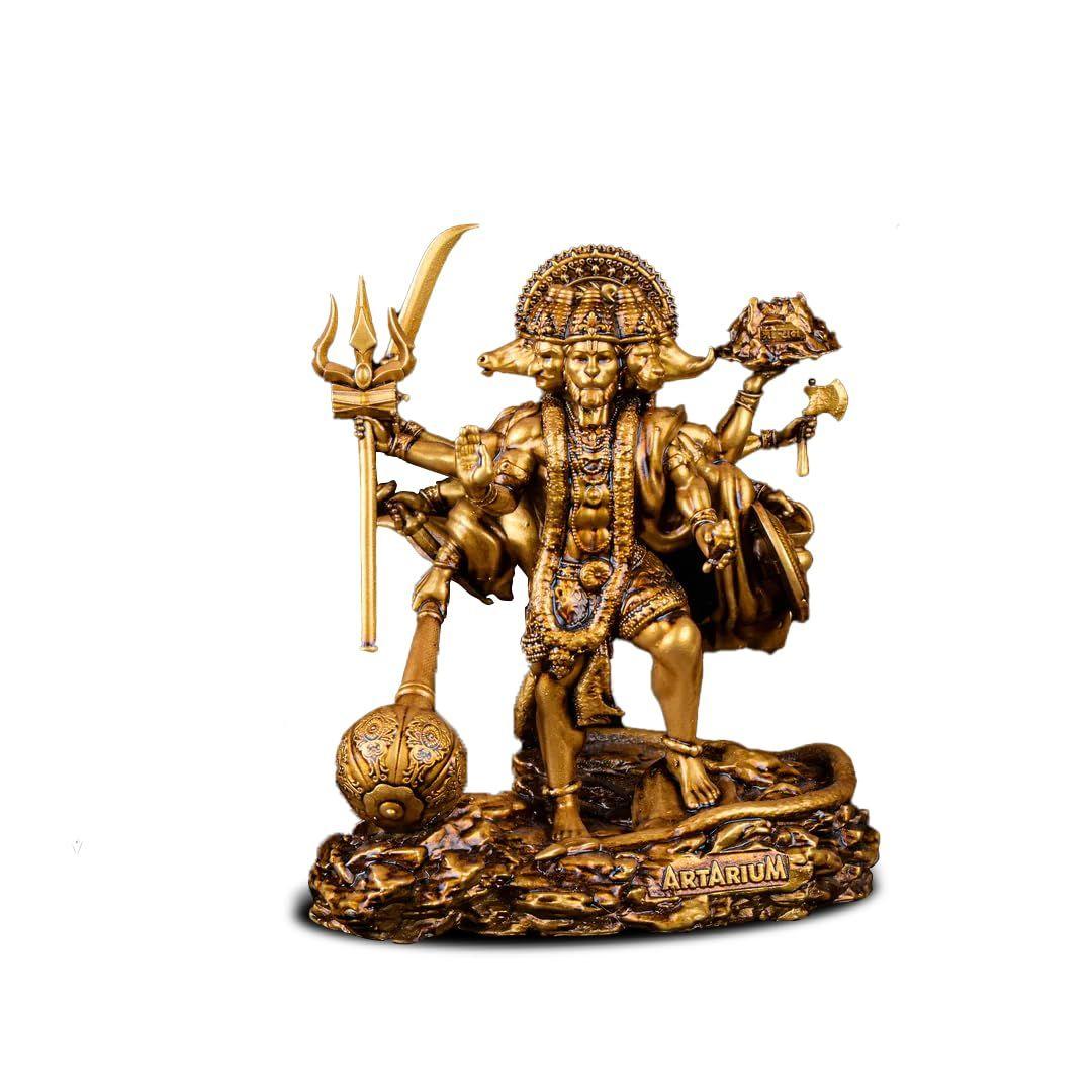 

Пятиликий Хануман Джи Стоящая Статуя Идол Ханумана Скульптура Баджранг Бали Идол для Приборной Панели Автомобиля Домашний Декор