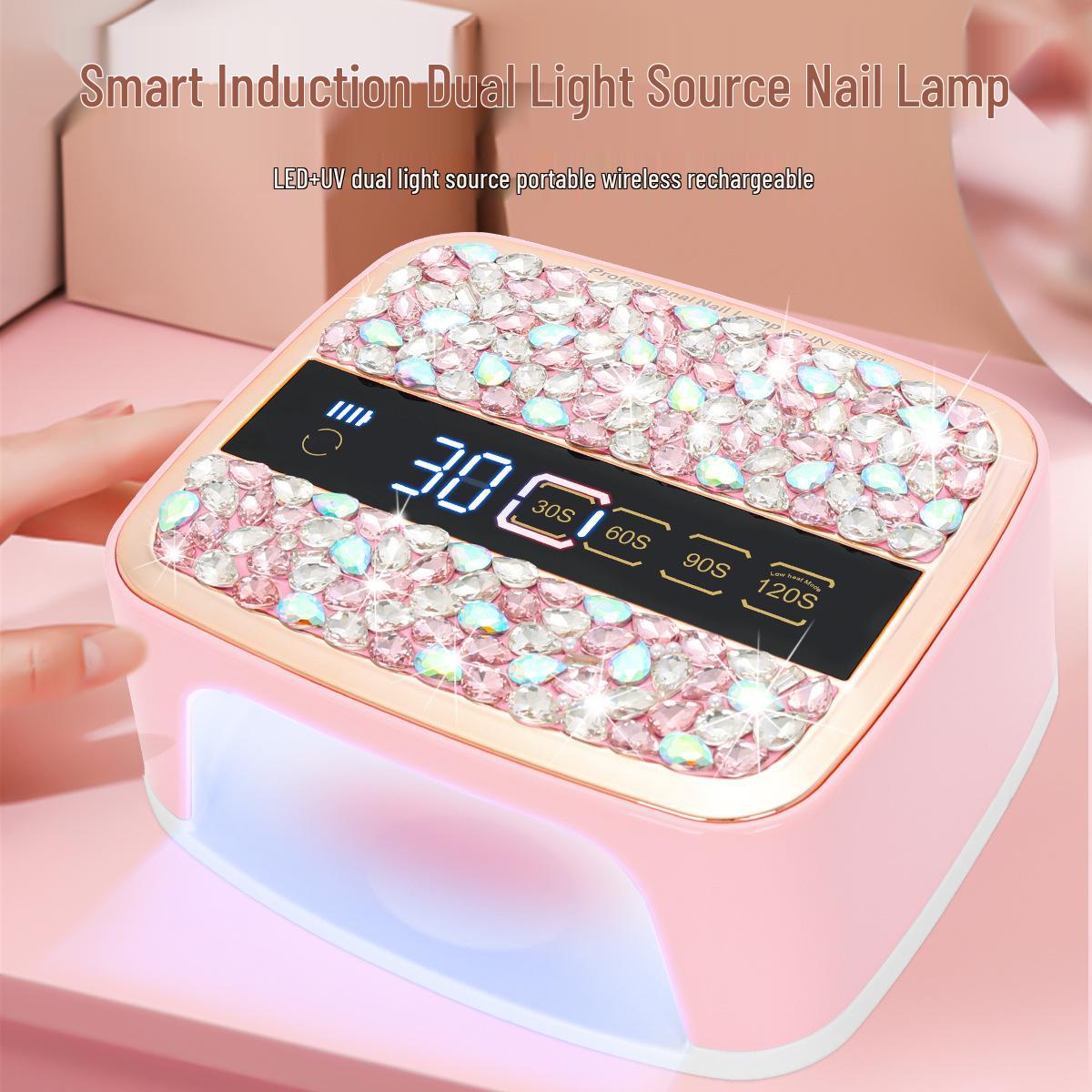 

Wireless Rechargeable SS10 Nail Lamp for Rhinestone Craft and Polymer Clay