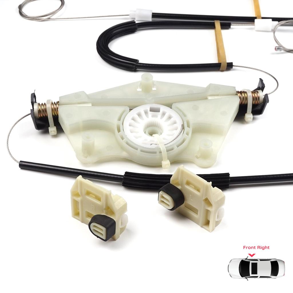 EWR413 Power Window Regulator Repair Set Front Right Door for Skoda Fabia MK1 1999-2008 4/5 Door Praktik Van 6Y1837462