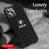 AAAQS1 BMW Styling Sudue Phone Case Stickers for iPhone 16 Pro 11 12 Mini 13 14 Pro 15 Pro Max 7 8 Plus XR XS MAX Black Soft Edge Cover