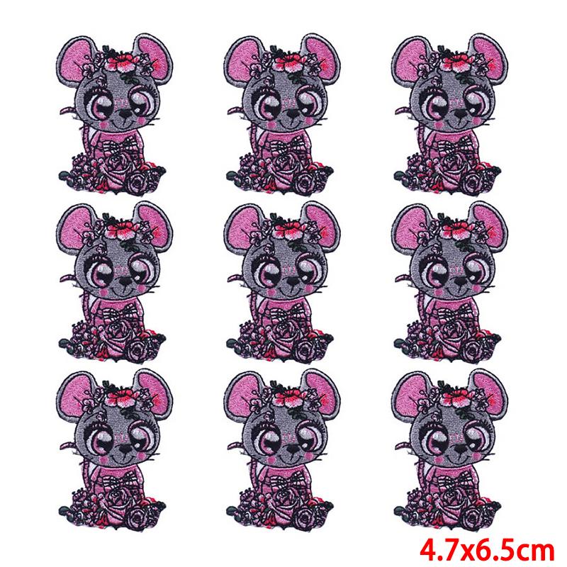 10 Pcs/lot Wholesale Embroidery Patch Iron On Patches For Clothing Patches On Clothes Jackets Decor Applique Sew Supplies
