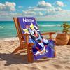 Personalized customized proof beach towel with UFO Robo Grendizer pattern - soft, absorbent,quick-drying,perfect swimming,camping&bathing