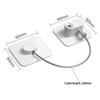 Combination Refrigerator Lock No Drill Adhesive Mount Heavy Duty Steel Cable  for Home Kitchen Fridge Cabinet Drawer