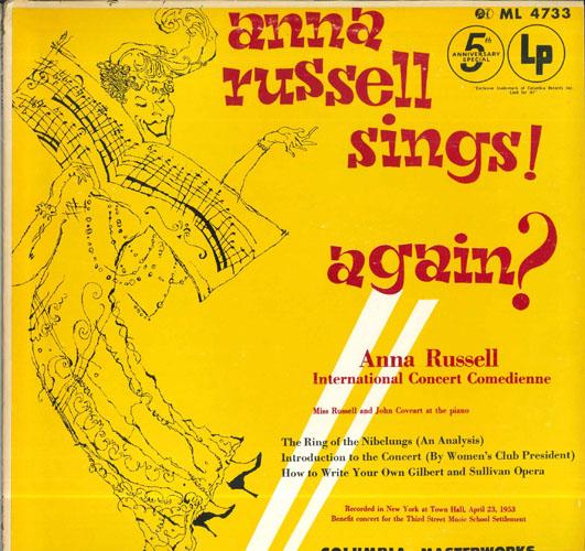 Виниловая пластинка ANNA RUSSELL Anna Russell Sings Again ML4733 COLUMBIA MASTER США Классическая Б/У