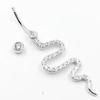 Sexy Belly Navel Piercing Stainless Steel Fashion Snake Belly Ring For Women Body Jewelry
