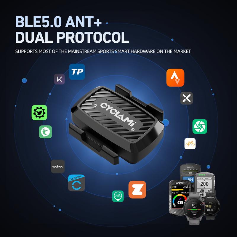 CYCLAMI Snímač kadence Rychlost C1 ANT Bluetooth 5.0 Tachometr GPS Cyklopočítač Pro GARMIN iGPSPORT BSC100s Bryton G2 plus G+