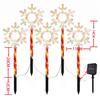 Cross-Border Outdoor LED Solar Ground Insert Christmas String Lights and Road Signs
