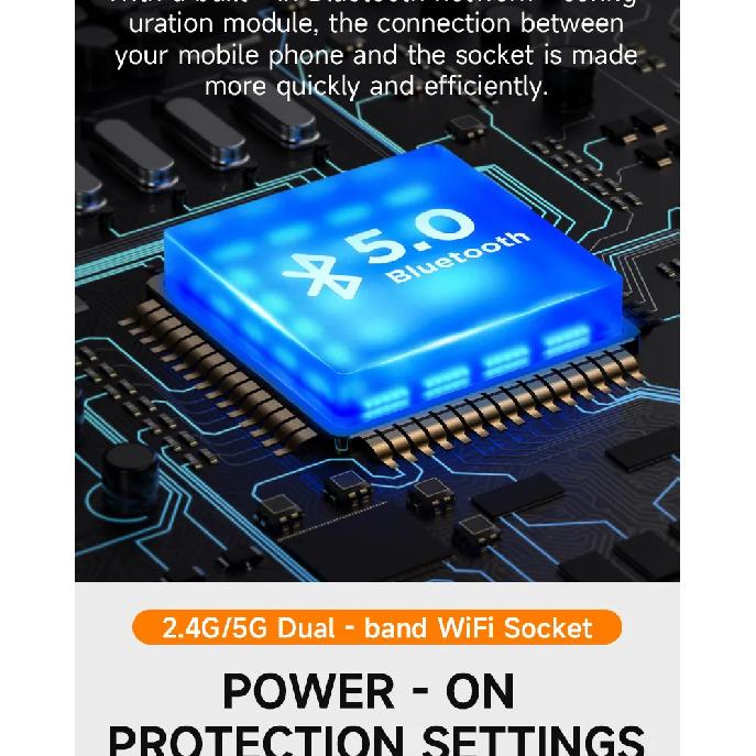 5G/2.4WIFI wireless remote control socket 220V power light socket 10A remote control switch for controlling lighting appliances