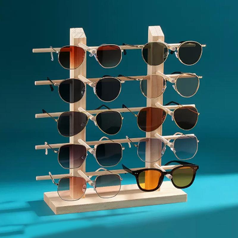 Handmade Wooden Glasses And Jewelry Display Organizer Rack For Retail And Personal Use 1543₽