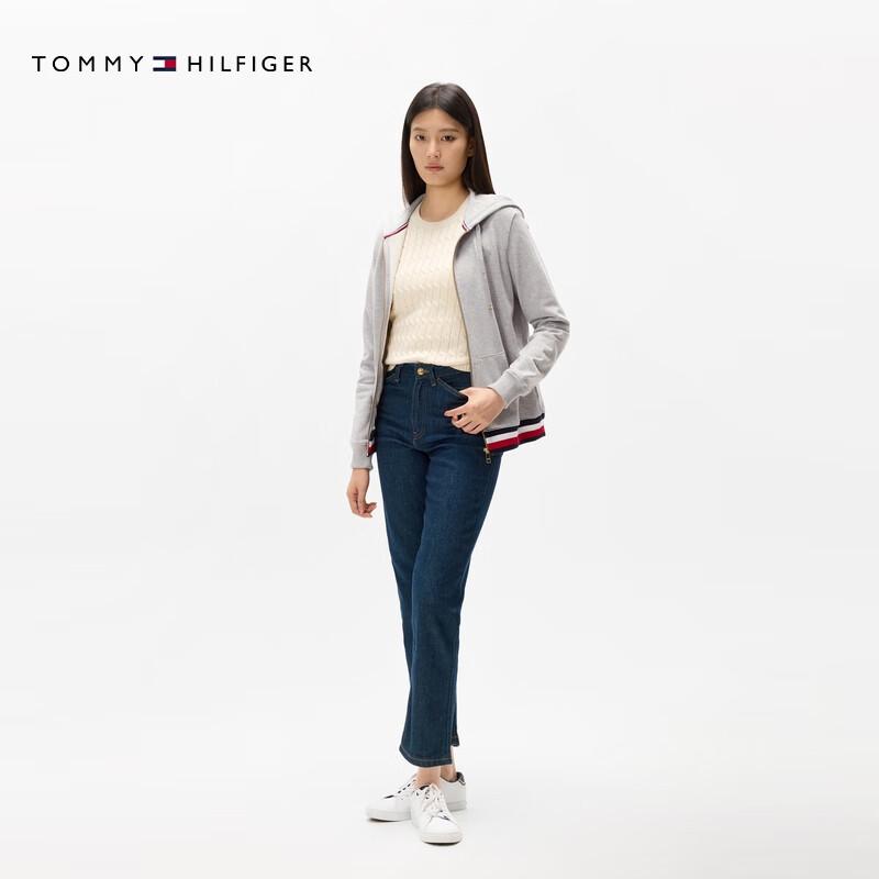 Tommy Hilfiger Women's Striped Color-block Hooded Zip Sweatshirt