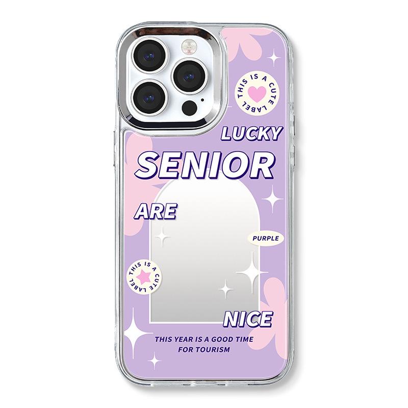 Zhitai iPhone 15, 16 Pro Case with Mirror and Diamond Chain for iPhone 12, 13 Pro, 14