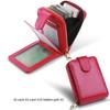with Buckle Men's Zipper Wallet 11/16 Slots Portable Coin Purse PU Leather Card Holder  Female