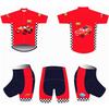 Kinder Fahrradoutfit Kurzarm Set Atmungsaktives Netz Reitanzug Laufrad Roller Skateboarden