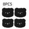 4/8PCS Pet Hair Remover Bear Shape Laundry Ball Washing Machine Lint Catcher Reusable Clothes Sofa Cat Dog Hair Cleaning Sponge