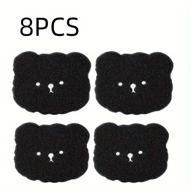 4/8PCS Pet Hair Remover Bear Shape Laundry Ball Washing Machine Lint Catcher Reusable Clothes Sofa Cat Dog Hair Cleaning Sponge