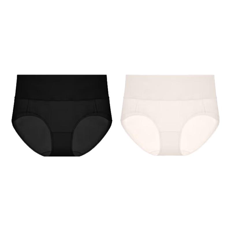 

ubras Women s High-Waist Tummy Control Cotton Briefs (2-Pack) L