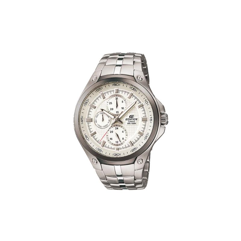 

Casio CASIOEDIFICE series classic fashion digital dial pointer watch quartz movement stainless steel strap Japanese and Korean watch men s EF-326D-7AV белый