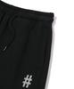 BEENTRILL Women'S Essentials Hashtag Logo Fleece-Lined Sweatpants (Black)