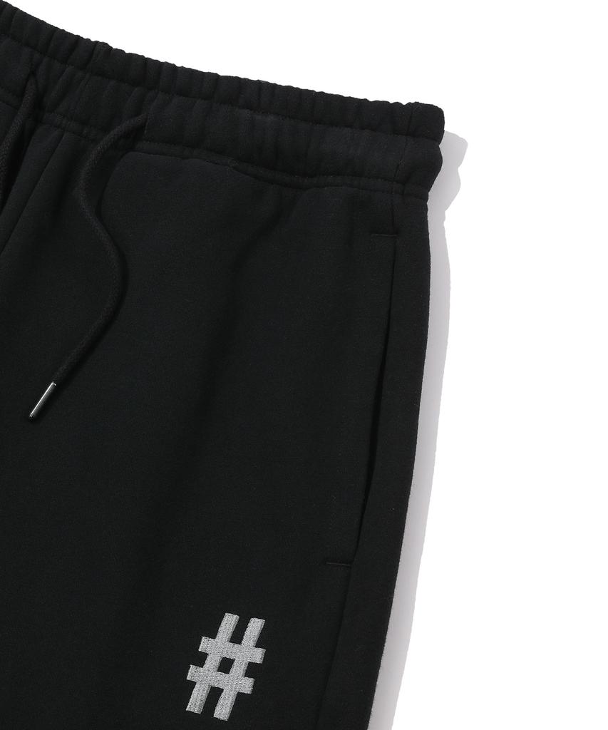BEENTRILL Women'S Essentials Hashtag Logo Fleece-Lined Sweatpants (Black)
