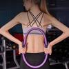 1 Stück Umweltfreundlicher Leichter Fitnessreifen Formgebender Glasfaser-Pilatesring Langlebiger Anti-Rutsch-Griff Yoga-Ring Trainingsgerät