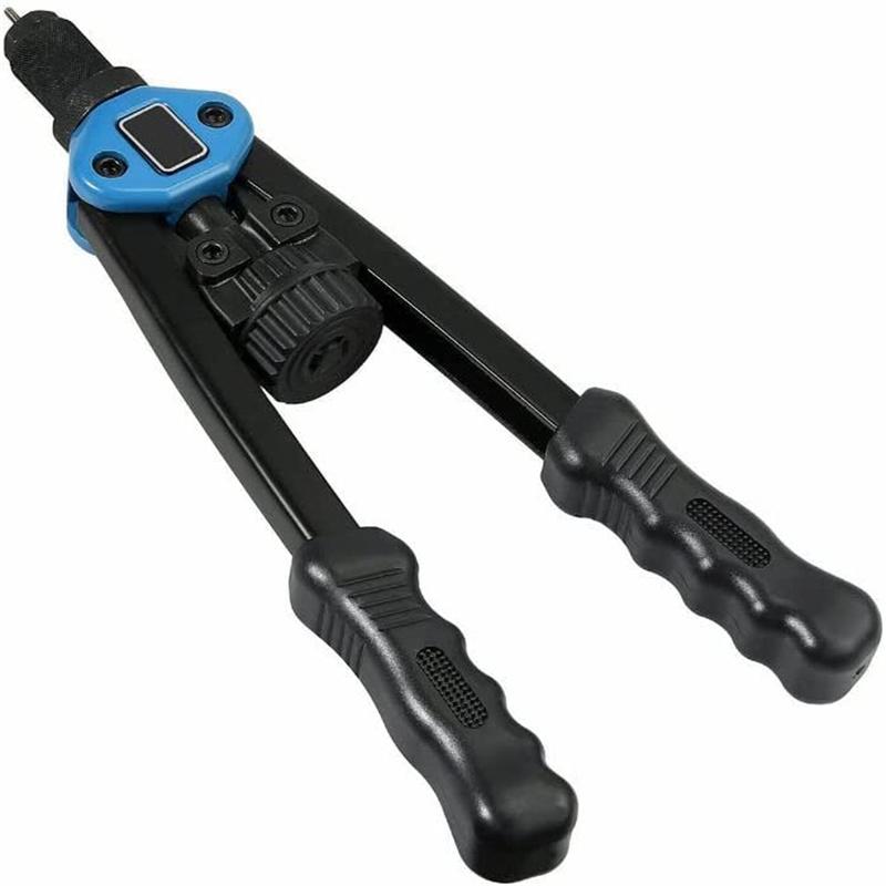 33 cm Nietmuttern-Werkzeug, Handnieten-Setter Kit mit 110 Nietmuttern, 8 metrische und SAE-Dornen M3, M4, M5, M6, M8, M1