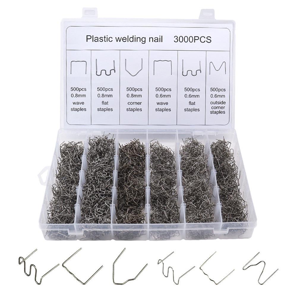 3000PCS Versatile Plastic Welding Staples High Toughness Bumper Repair Nails  Auto Repair