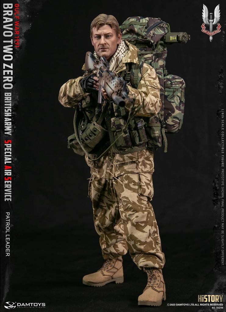 DAMTOYS Action Figure Male Movie Character SAS Body Head Set Action Figure 78098 [Tbmodel] 1/6