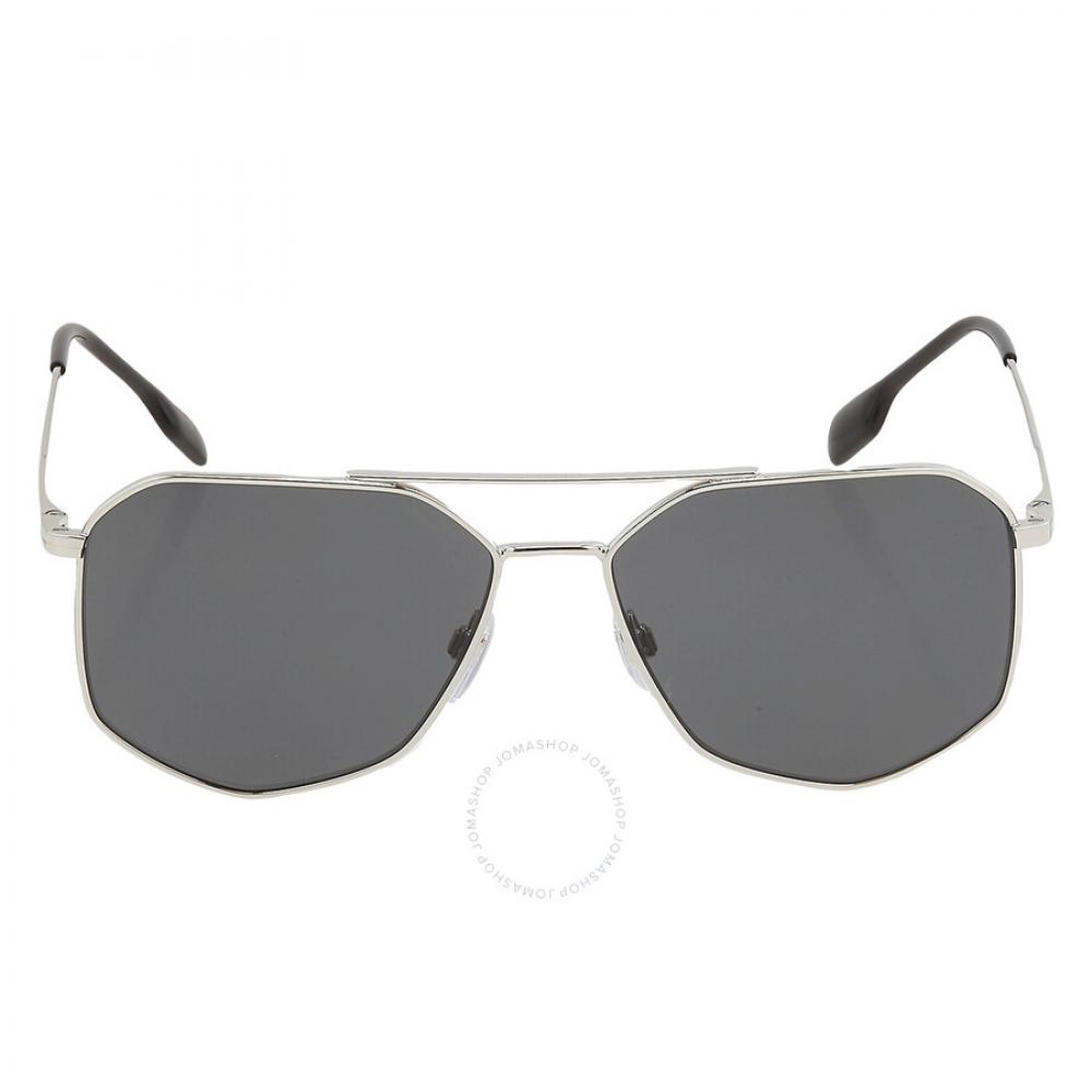 

Burberry Ozwald Dark Grey Irregular Men s Sunglasses BE3139 100587 58