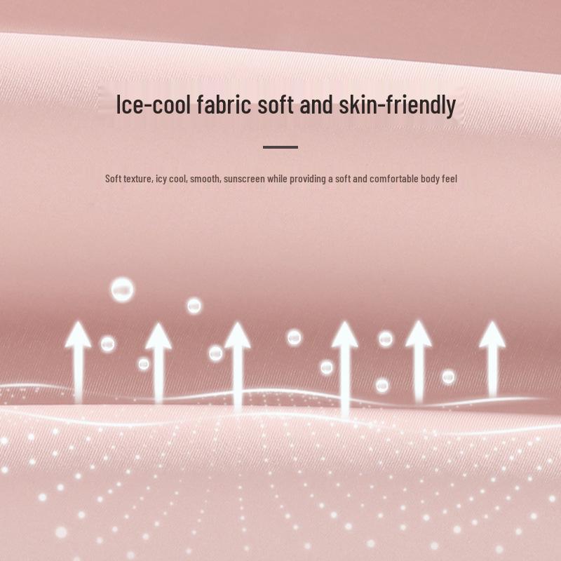 Women's Summer Fingerless Sun Protection Gloves for Cycling & Driving - Anti-Slip, Breathable, Ice Silk Long Sleeves XG49