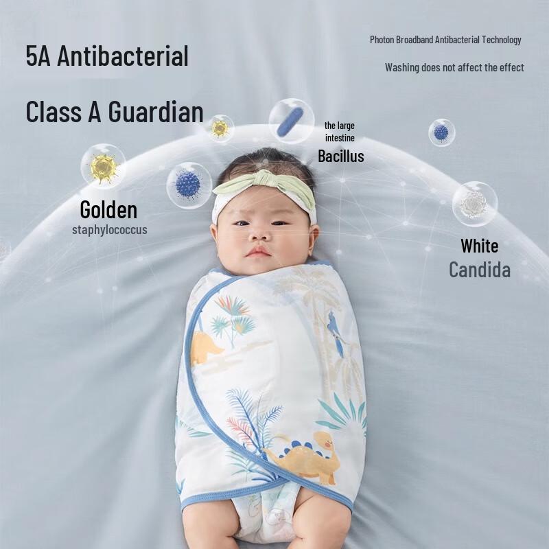 Beitaishi Baby Anti-Startle Cotton Swaddle Sleeping Bag