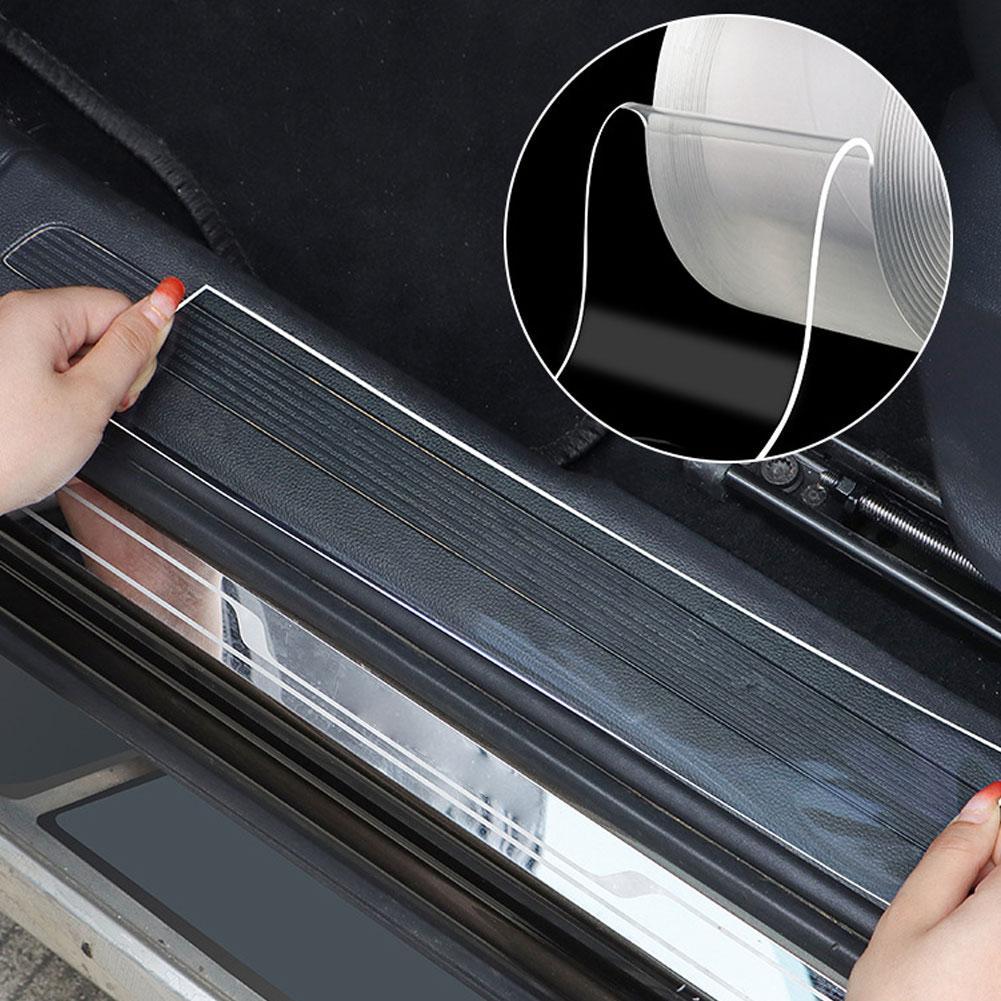 3/5m Invisible Car Door Protector Strips Clear Anti Scratch Vinyl Tape Roll, Easy Install DIY Protection For Door Edges H4Q2