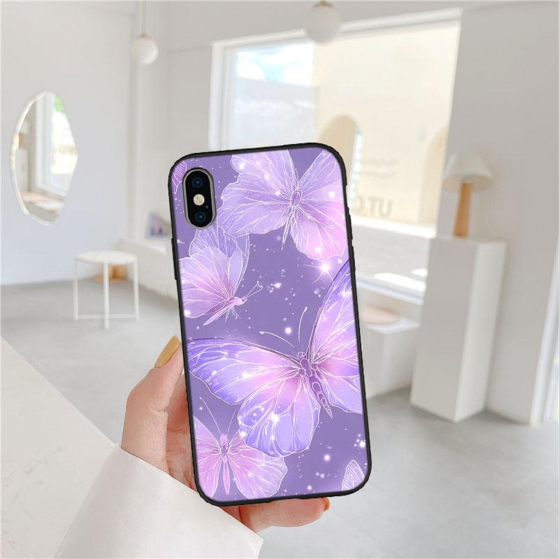 LO26 Colorful Butterfly Soft Shell Phone Case for Redmi Note 13 14 Pro+ Plus A3 A3X 13X 13C 13R 14S 14C 14R