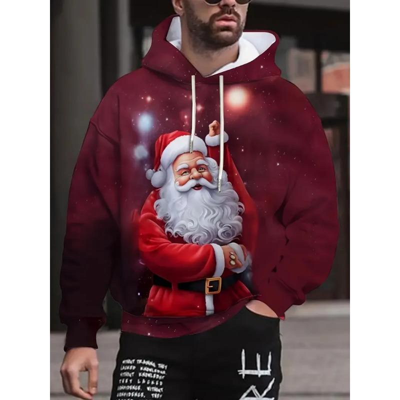 Christmas Party Graphic Hoodie 3D Print Spring Autumn Fashion Leisure Versatile Streetwear Men's Women's Y2K Christmas Hoodies