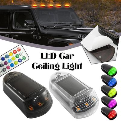 Luz de teto solar com controle remoto, 3 LEDs, para carro, caminhão, caminhonete, sinalização, modificação de luz de advertência T9L2