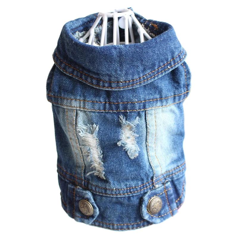 Wear-resistant Denim Chihuahua Dog Clothes Summer Puppy Sleeveless Shirt for Small Medium Dogs Yorkshire Outfit Multiple Options