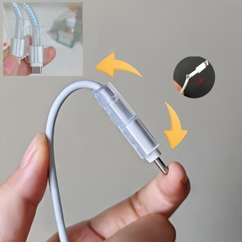 New Charging Protection, Usb Data Cable Protection, Charging Head Protective Cover, Pink Cat Claw Assembly, Suitable for iPhone18/20w Charger