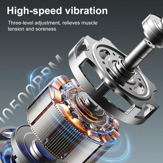 Electric Muscle Scraping Tool with 3 Modes LED Display Vibration Massage Scraper for Deep Tissue Relaxation Fast Charging Muscle Tension Relief Device