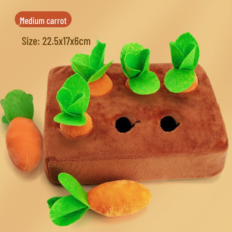 Cross-Border Plush Carrot Toy for Pet Chew & Kids  Early Education