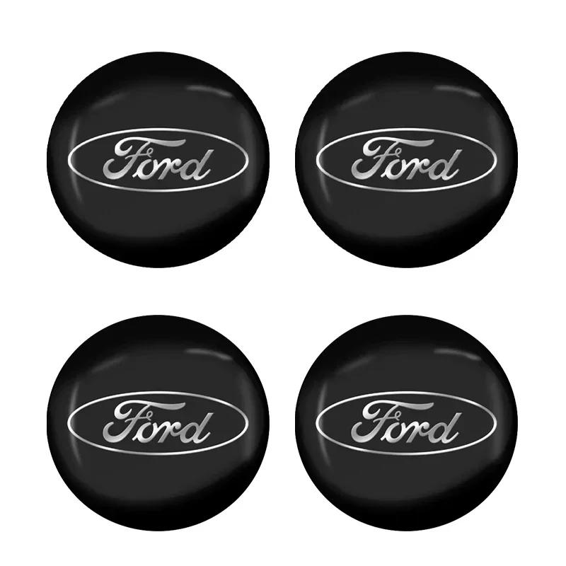 

Car Sticker Ford 2025 Hot 4Pcs Car Wheel Hub Cap Metal Emblem Stickers For Ford Focus 2 MK2 3 4 MK3 4 ST Mondeo Festiva Fusion S