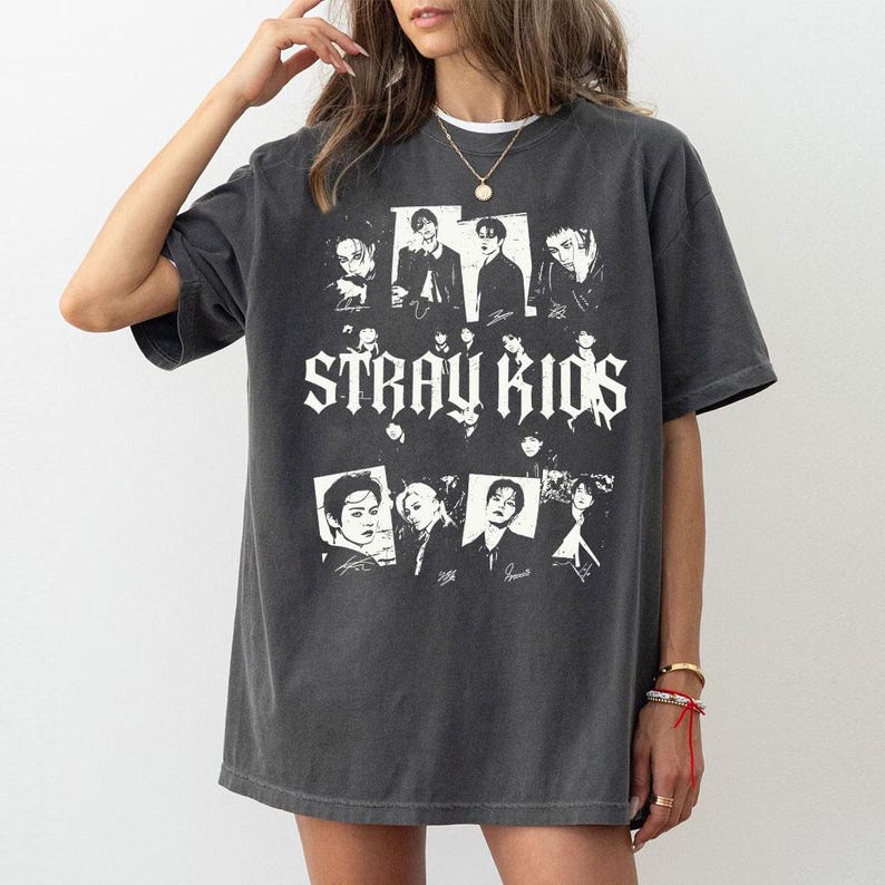 Футболка Stray Kids, K-pop футболка Stray Kids, Футболка Straykids, Подарки для фанатов K-pop музыки, Футболка Straykids на день рождения, Детская K-pop футболка 4XL