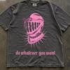 Pink Punk T Shirt, Gothic Knight Helmet Tee, Edgy Graphic Shirt, Alternative Streetwear, Y2K Statement Tee, Unisex Gift