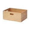 MUJI Stackable Bamboo Rectangular Storage Box, Medium, 37cm (W) X 26cm (D) X 165cm (H), Item No.