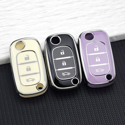 Car Key Case For Renault Clio Megane Fluence for Mercedes LADA Vesta Granta XRay Kalina Priora Sedan TPU Key Cover Fob Keychain