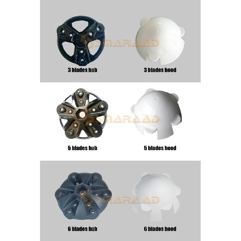 580mm High Strength Nylon Fiber Windmill Accessories DIY 1000W 2000W Wind Generator Wind Turbines 1/3/5 White Blades For Home