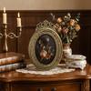 Carved Flower Design Vintage Photo Frame Resin Oil Picture Frame Photo Stand  Room Decoration